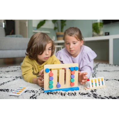 BS Toys Układanka Logiczna Żyrafa z Klepsydrą 4+ gra na spostrzegawczość i skupienie