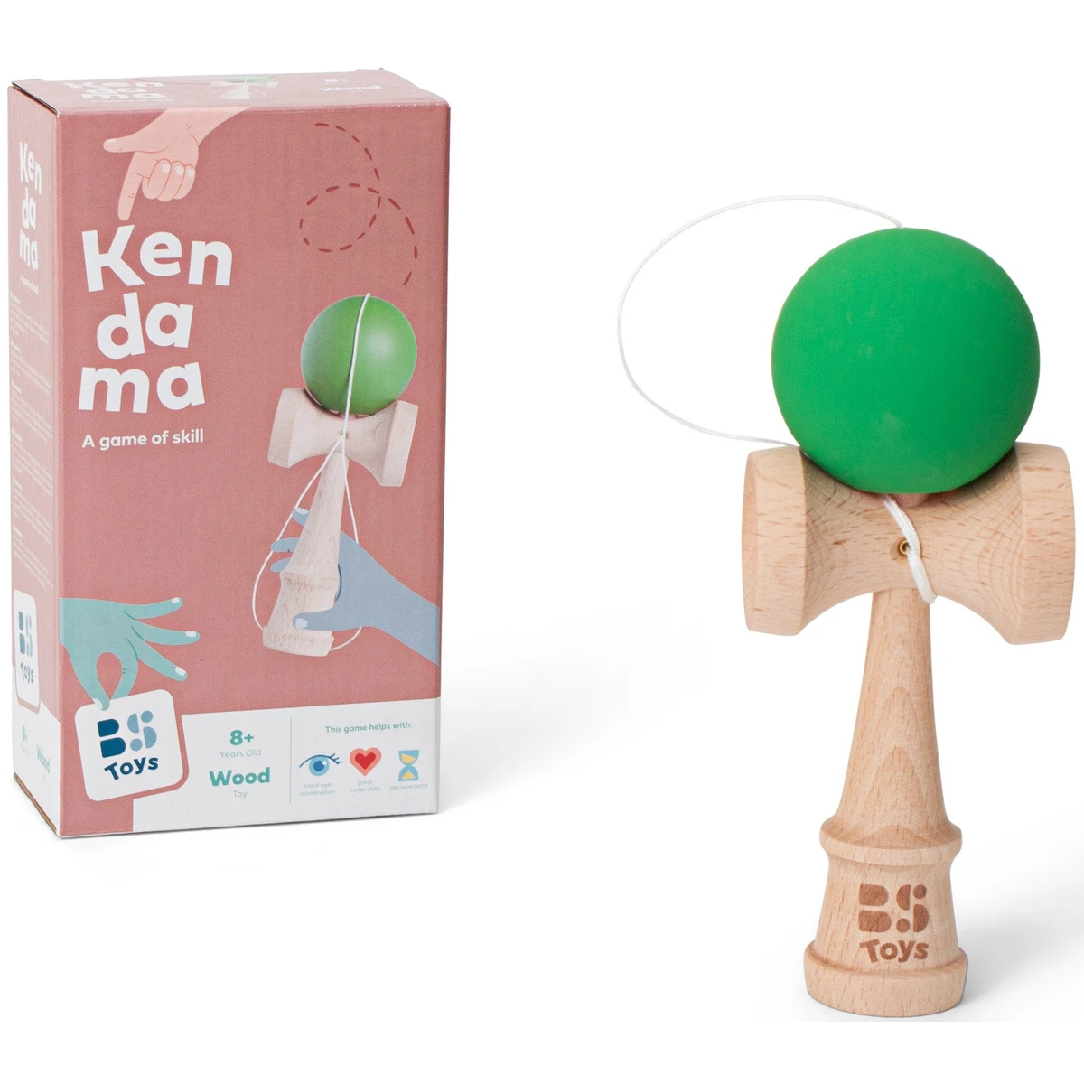 BS Toys Kendama – gra zręcznościowa dla dzieci ćwiczenie refleksu i precyzji 6+