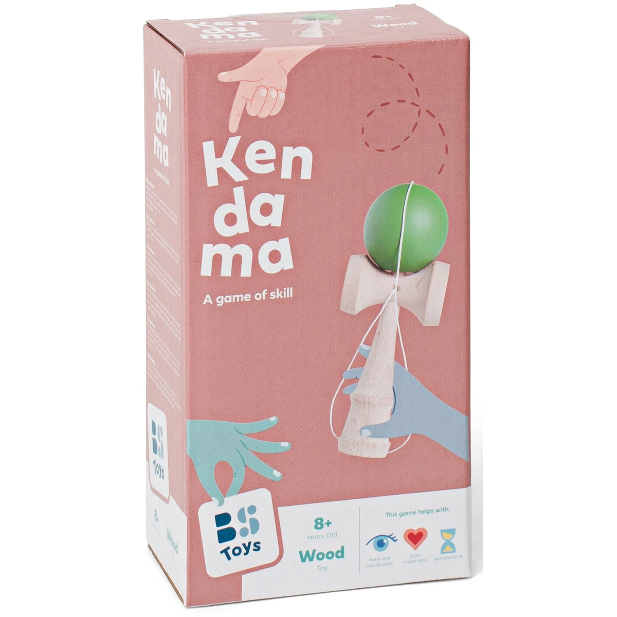 BS Toys Kendama – gra zręcznościowa dla dzieci ćwiczenie refleksu i precyzji 6+