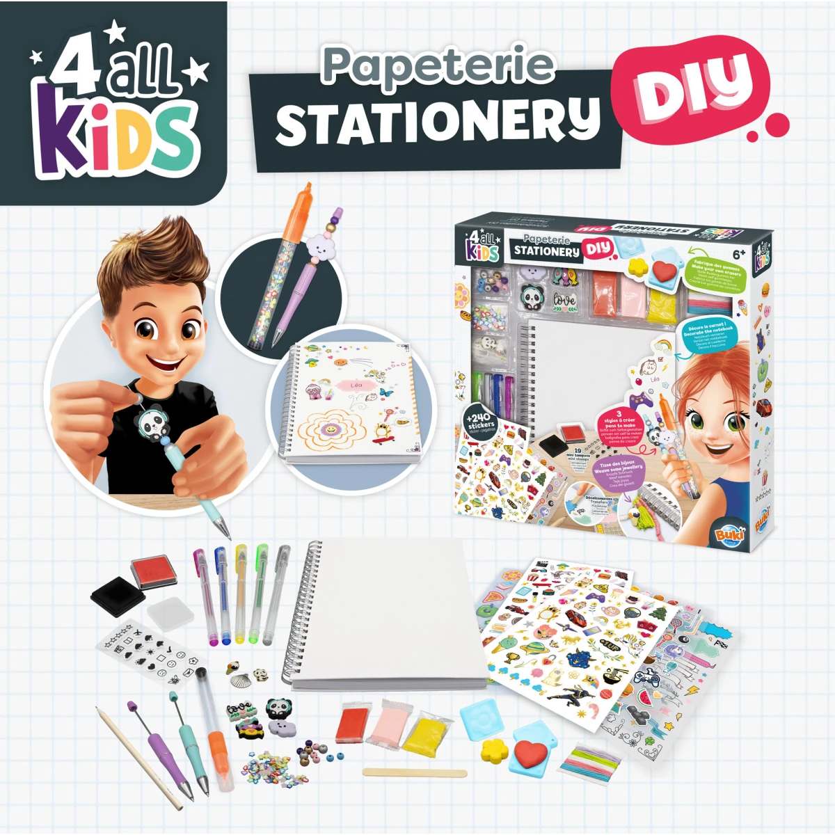 BUKI Zestaw papierniczy DIY z akcesoriami
