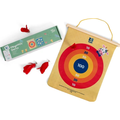 BS Toys Rzutki magnetyczne dwustronna tablica