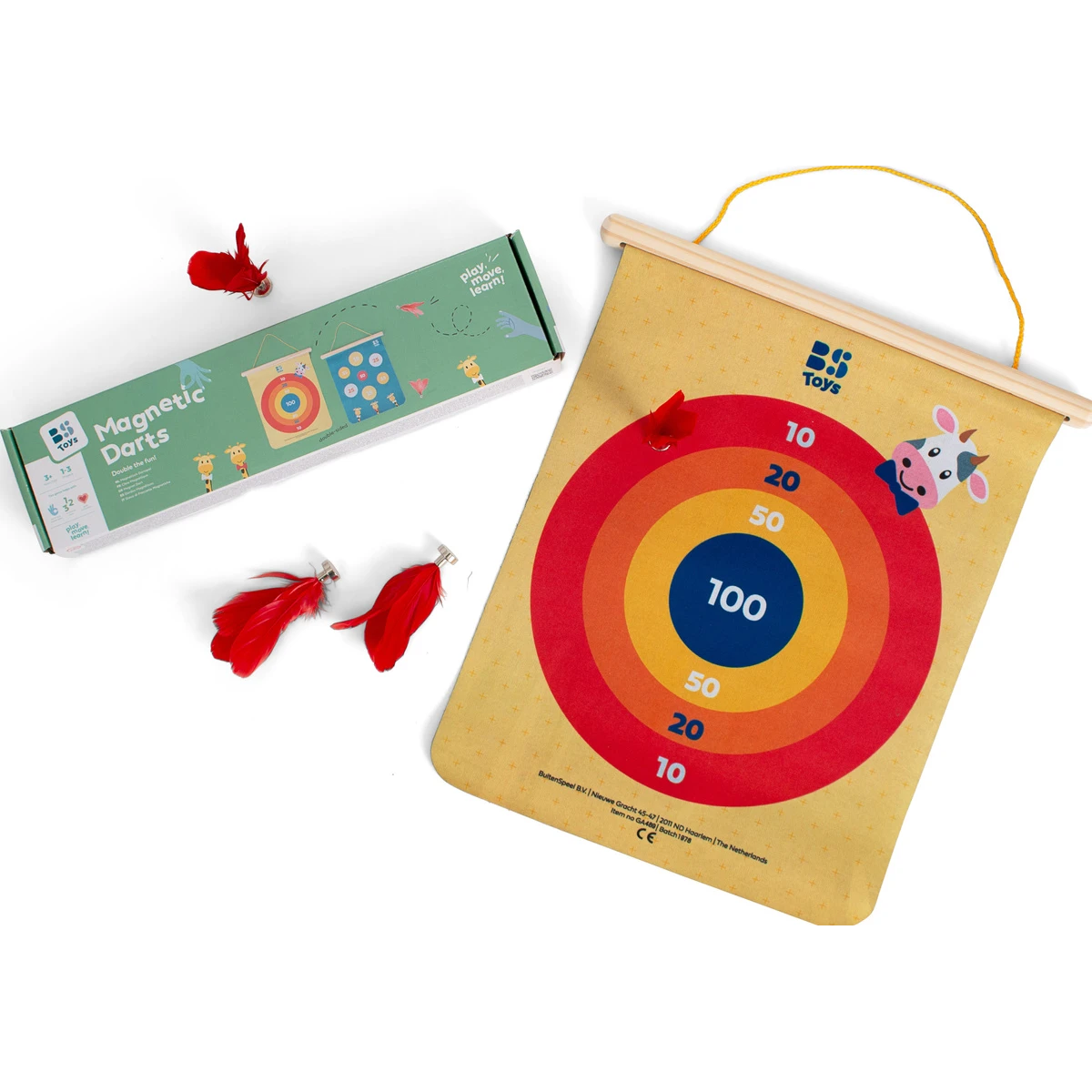 BS Toys Rzutki magnetyczne dwustronna tablica