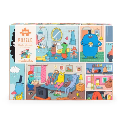 MOULIN ROTY Puzzle DOM 500 elementów LES SCHMOUKS