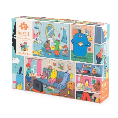 MOULIN ROTY Puzzle DOM 500 elementów LES SCHMOUKS