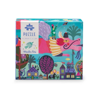 MOULIN ROTY Puzzle Smok i księżyc 100 elem. LES COMETES