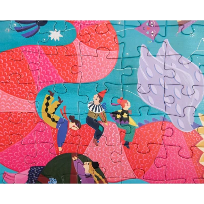 MOULIN ROTY Puzzle Smok i księżyc 100 elem. LES COMETES