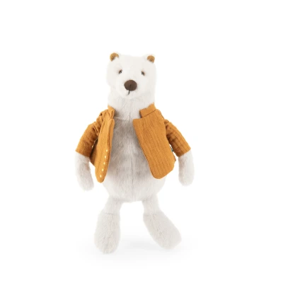 MOULIN ROTY Maskotka biały miś Gustave LA BANDE A JOJO