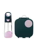 B.BOX Zestaw Mini Lunchbox + Butelka tritanowa ze słomką 450 ml Indigo Rose b.box