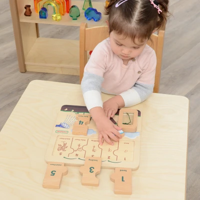 MASTERKIDZ Drewniana Tablica Cykl Życia Fasoli