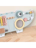 TOOKY TOY Drewniana Tablica Manipulacyjna Krokodyl 3 el.
