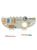 TOOKY TOY Drewniana Tablica Manipulacyjna Krokodyl 3 el.