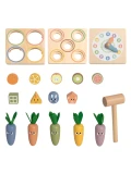 TOOKY TOY Drewniana Wiosenna Kostka Edukacyjna 5w1