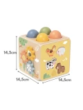 TOOKY TOY Drewniana Wiosenna Kostka Edukacyjna 5w1
