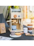 TOOKY TOY Drewniany Zestaw Do Kawy - Ekspres Baristy