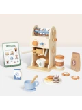 TOOKY TOY Drewniany Zestaw Do Kawy - Ekspres Baristy