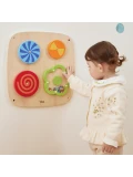 VIGA Drewniana Tablica Manipulacyjna Ścienna Panel Sensoryczny Montessori