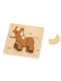 VIGA Drewniane Puzzle - Mój Przyjaciel Konik