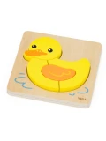 VIGA Drewniane Puzzle - Urocza Kaczuszka