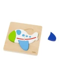 VIGA Drewniane Puzzle - Kolorowy Samolot
