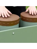 MASTERKIDZ Dwa Bębny Konga Wolnostojące Outdoor