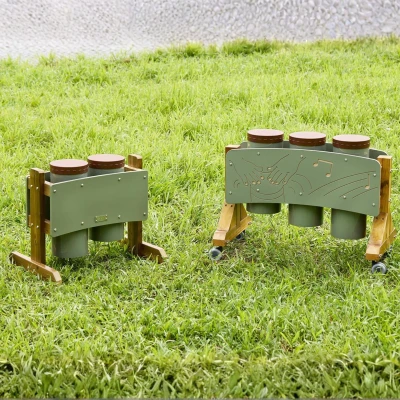 MASTERKIDZ Dwa Bębny Konga Wolnostojące Outdoor