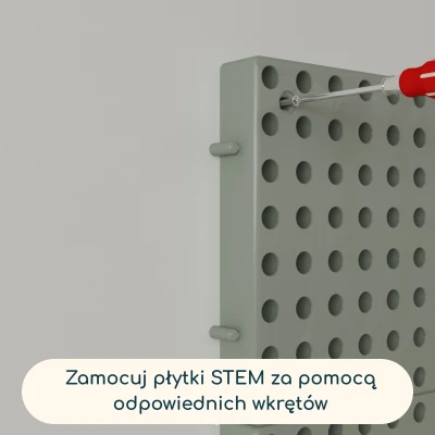 MASTERKIDZ Panel Ścienny Tablica Naukowa Kreatywna STEM Tablica na zewnątrz Outdoor 120 x 80 (cm)