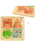 MASTERKIDZ Drewniany Labirynt Magnetyczny Montessori Pisanie i Motoryka