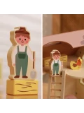 CLASSIC WORLD Drewniany Domek Farma Vintage Zestaw Figurek 17 el.