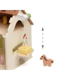 CLASSIC WORLD Drewniany Domek Farma Vintage Zestaw Figurek 17 el.