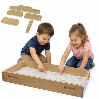 MASTERKIDZ Sensoryczna Prostokątna Taca do Zabawy Piaskiem