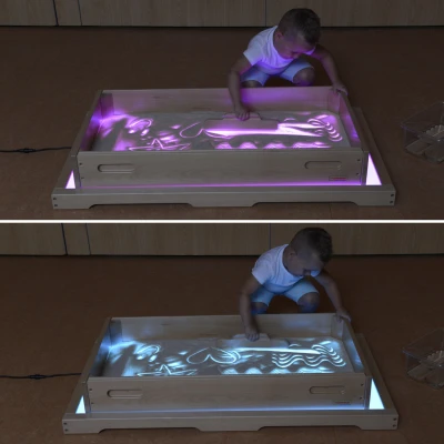 MASTERKIDZ Sensoryczna Prostokątna Taca do Zabawy Piaskiem