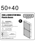 MASTERKIDZ Panel Ścienny Tablica Naukowa Kreatywna STEM 40x20 cm Bez Panelu Montażowego