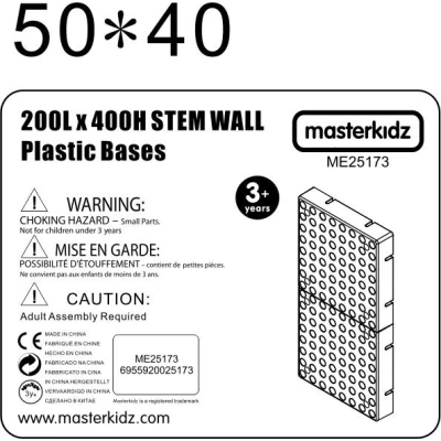 MASTERKIDZ Panel Ścienny Tablica Naukowa Kreatywna STEM 40x20 cm Bez Panelu Montażowego