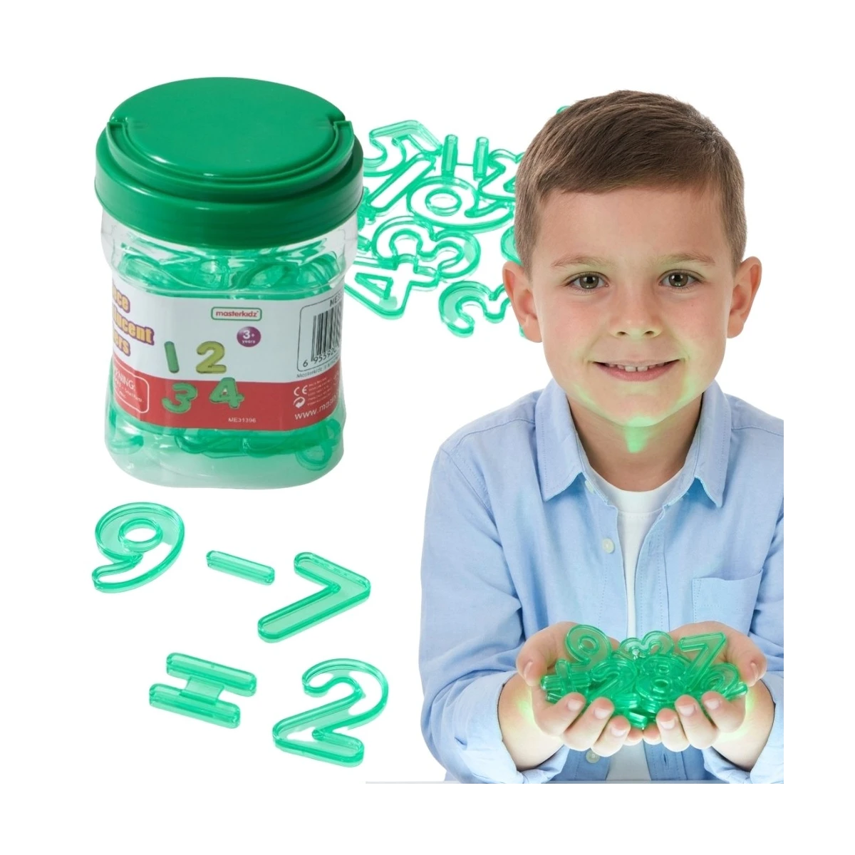 MASTERKIDZ Przezroczyste Liczby Do Panelu Świetlnego LED STEM