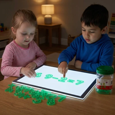 MASTERKIDZ Przezroczyste Liczby Do Panelu Świetlnego LED STEM
