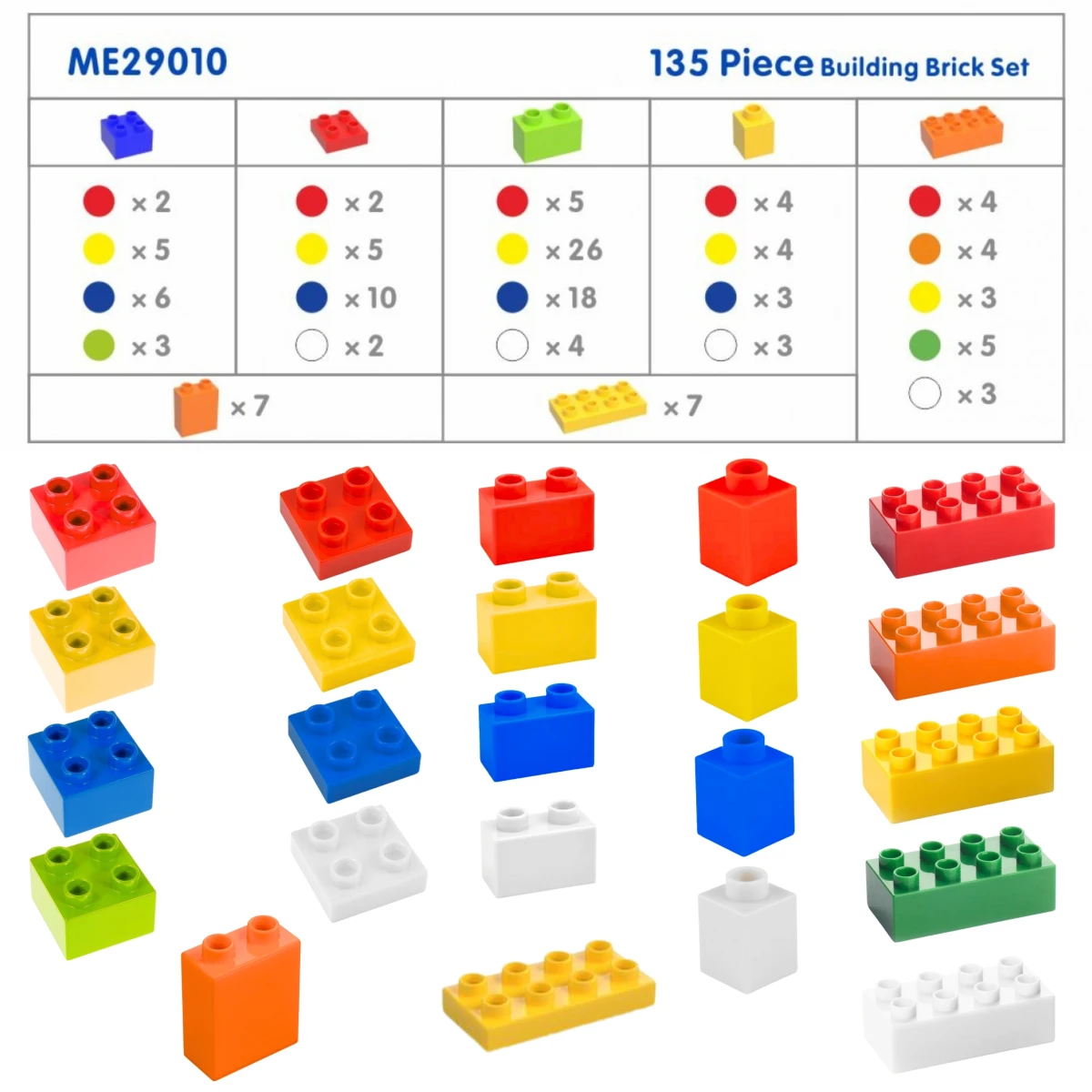 MASTERKIDZ Zestaw Klocków Konstrukcyjnych STEM 135 el.