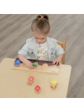 MASTERKIDZ Drewniana Grządka Edukacyjna Liczby, Kolory i Warzywa