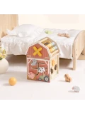 TOOKY TOY Drewniana Stodoła Aktywności Sorter Liczydło Montessori