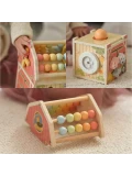 TOOKY TOY Drewniana Stodoła Aktywności Sorter Liczydło Montessori