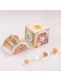 TOOKY TOY Drewniana Stodoła Aktywności Sorter Liczydło Montessori