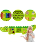 VIGA Tablica Sensoryczna Manipulacyjna Krokodyl Certyfikat FSC Montessori