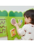 VIGA Tablica Sensoryczna Manipulacyjna Krokodyl Certyfikat FSC Montessori