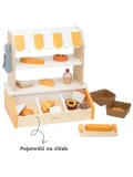 VIGA Drewniana Mini Piekarnia Sklepik Stragan z Wypiekami 16el.