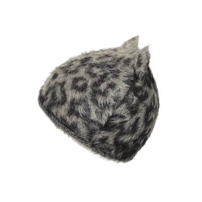 ELODIE DETAILS czapka zimowa Furry Knit Beanie Le Leopard 6-12 m-cy