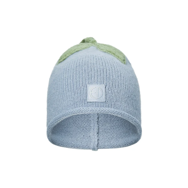 ELODIE DETAILS czapka zimowa Furry Knit Beanie Blueberry Bliss 6-12 m-cy