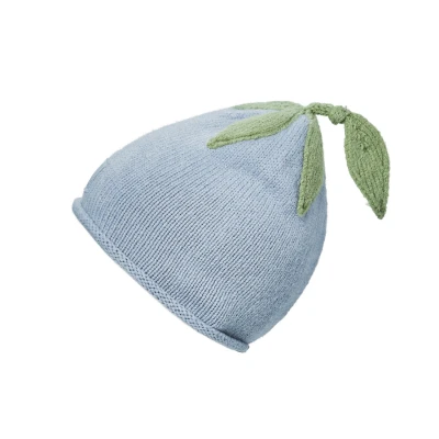 ELODIE DETAILS czapka zimowa Furry Knit Beanie Blueberry Bliss 6-12 m-cy