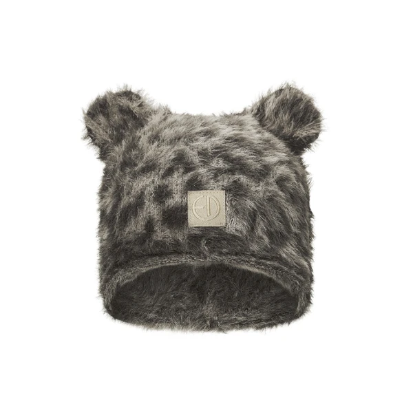 ELODIE DETAILS czapka zimowa Furry Knit Beanie Le Leopard 1-2 lata