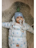 ELODIE DETAILS czapka zimowa Furry Knit Beanie Blueberry Bliss 6-12 m-cy