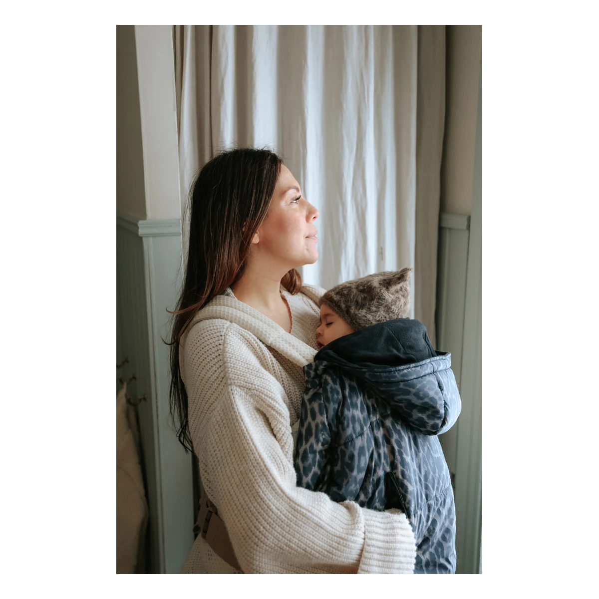 ELODIE DETAILS czapka zimowa Furry Knit Beanie Le Leopard 1-2 lata
