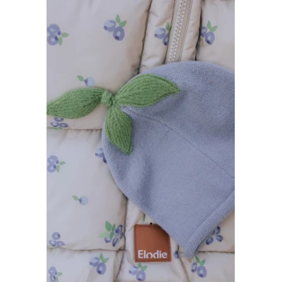 ELODIE DETAILS czapka zimowa Furry Knit Beanie Blueberry Bliss 6-12 m-cy